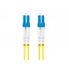 Skiemeninis šviesolaidinis kabelis LANBERG FO-LULU-SD11-0030-YE, 3 m, G.657.A1, LC–LC, geltonas