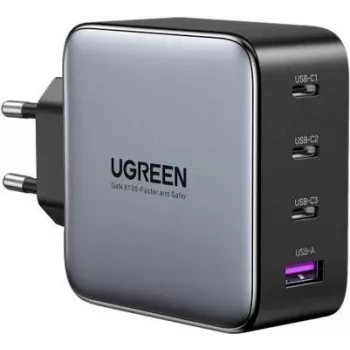 UGREEN 45515B greitasis mobiliojo įrenginio kroviklis pilkas AC