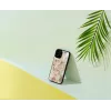 Apsauginis telefono dėklas iKins, skirtas Apple iPhone 12 / 12 Pro – rožinio marmuro dizainas