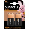 Baterija Duracell Plus 9V (MN1604) — 2 vnt. pakuotė