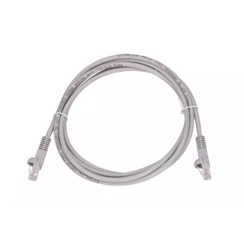 LAN pataisos laidas Extralink Cat.5e UTP 2 m, RJ-45 į RJ-45, pilkas