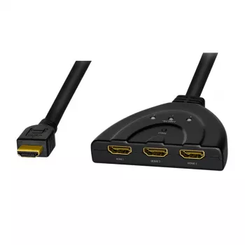 LogiLink vaizdo/garso skirstytuvas/perjungiklis - 3 x HDMI - stalinis