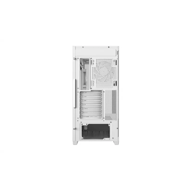 Korpusas DeepCool CG580 4F V2 Midi Tower Baltas — ATX, grūdintas stiklas, 3x120mm šoniniai ventiliatoriai, 360mm radiatoriaus vieta