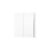 TP-Link Tapo išmanusis šviesos jungiklis 2 grupės 1 kryptis, pakreipiamas, baltas, 91,5 mm, 100,5 mm, 55,5 mm, 200 g