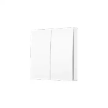 TP-Link Tapo išmanusis šviesos jungiklis 2 grupės 1 kryptis, pakreipiamas, baltas, 91,5 mm, 100,5 mm, 55,5 mm, 200 g