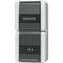 JUNG 876NAW mygtukinis jungiklis, IP44, 250V, juodas ir baltas
