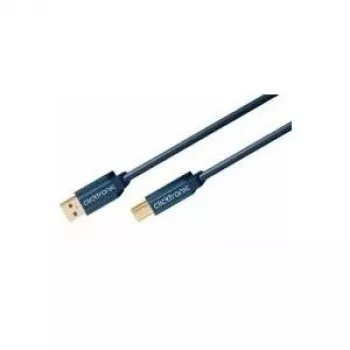 ClickTronic 1.8m USB3.0 A - B laidas, mėlynas (70092)