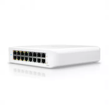 Ubiquiti UniFi Switch Lite 16 PoE L2 Gigabit Ethernet (10/100/1000) maitinimas per Ethernet (PoE) Baltas
