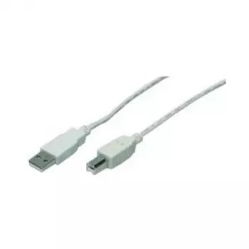 M-CAB USB laidas – USB A tipas (vyriškas) į USB B tipas (vyriškas), 3,0 m, pilka (7100039)