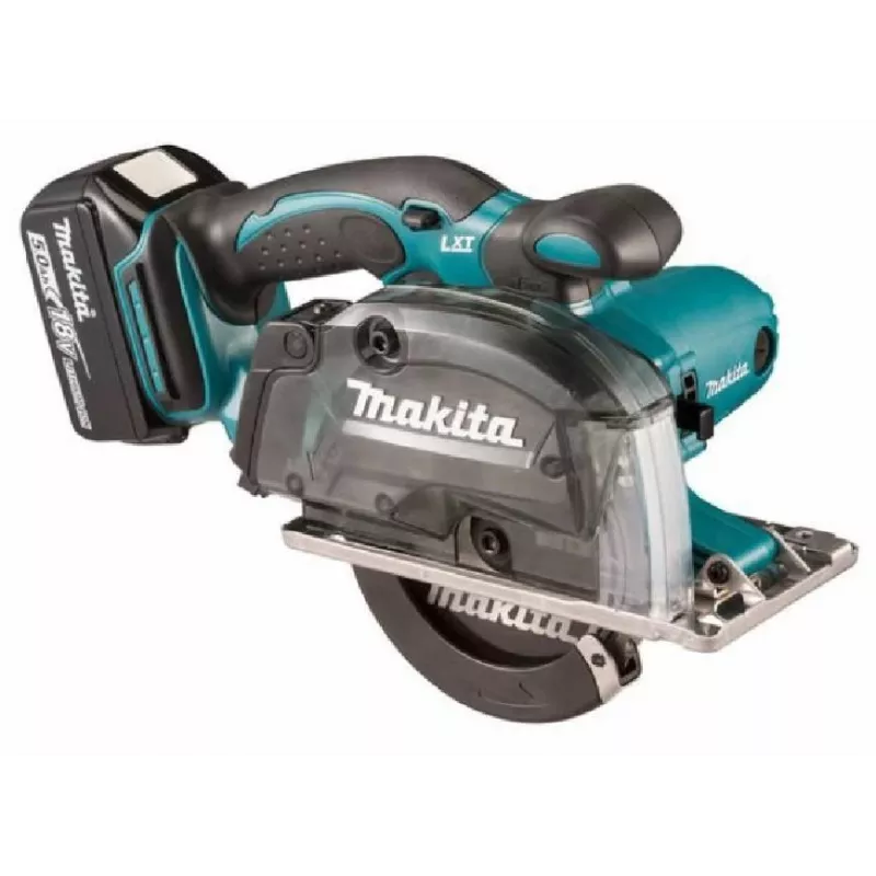 Makita DCS552RTJ nešiojamas diskinis pjūklas 13,6 cm, juodos ir mėtų spalvos, 3600 aps/min