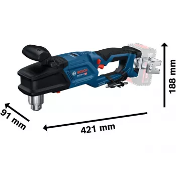 Belaidis kampinis gręžtuvas GRD 18V-127 Professional solo, 18V (mėlynas/juodas, be akumuliatoriaus ir įkroviklio)