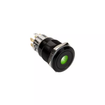 DimasTech Vandalism Switch/Button 19mm Blackline Dot RGB PD218 – Atsparus vandalizmui mygtukas su RGB foniniu apšvietimu