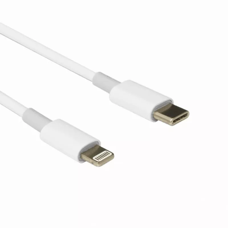 Sbox iPH./8pin M.->TYPEC M. 1M TYPEC-IPH7 baltas