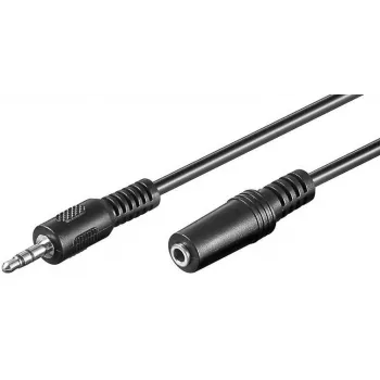 Microconnect AUDLR5 garso ilginimo laidas 5 m 3,5 mm Juodas