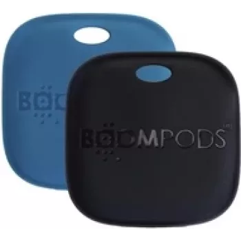 Įkraunamų žymų rinkinys duetui Boompods Boomtag TARRE2 – mėlyna ir juoda