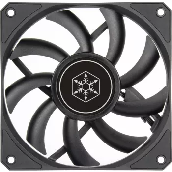 Korpuso ventiliatorius SILVERSTONE SST-AS120B 120mm juodas permatomas, 3-pin
