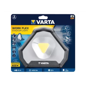 Laisvai pastatoma darbinė lempa Varta Work Flex Black