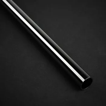 Bitspower None Chamfer Brass Hard Tubing 12mm AD, 500mm – juodas blizgesys