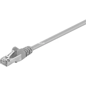 Wentronic Goobay CAT 5e jungiamasis kabelis, F/UTP, pilkas, 15 m - CCA vario mišinys (50197)