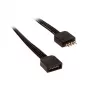 Prailginimo laidas RGB LED juostelei Akasa AK-CBLD01-50BK, 500 mm, 4 kontaktų, juodas