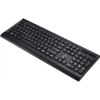 Renkforce RF-5799534 belaidė klaviatūra vokiška, QWERTZ, juoda (RF-5799534)