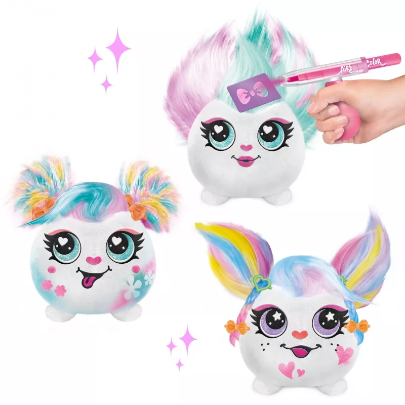 Canal Toys Airbrush Plush AIR038 dažymo ir šukuosenų žaislas, minkštas, įvairiaspalvis