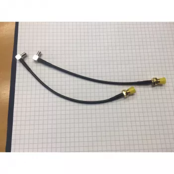 Pigtail adapteris SMA F – TS9 15 cm 2 vnt. – antenos / TV adapterinis kabelis (ANT-PIG-SMAF-TS9-15)
