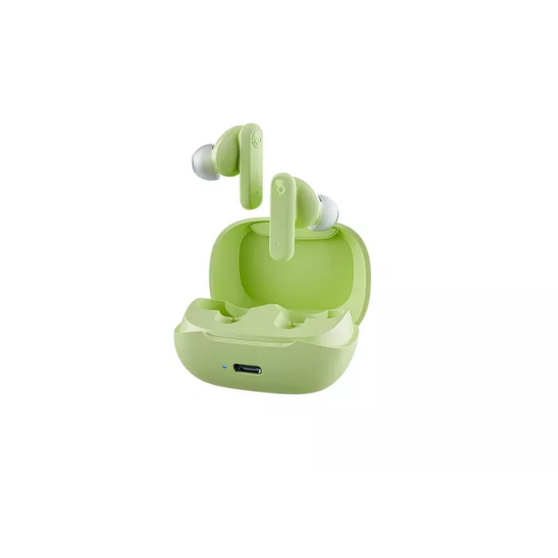 Belaidės ausinės į ausį Skullcandy Smokin’ Buds žalios, intraauralinės, 20–20000 Hz, 0,0406 kg
