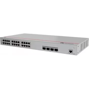 Huawei S310-24P4X Gigabit PoE valdomas jungiklis, 24x PoE, 4x SFP+, montuojamas į stelažą