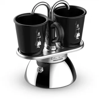 Bialetti Mini Express Induction kavinuko rinkinys 7310 – 2 puodeliai ir 2 stiklinės