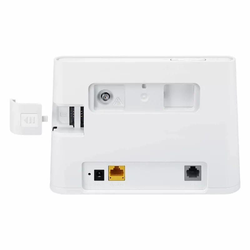 Belaidis stalinis maršrutizatorius HUAWEI B311-221 Vienos juostos 2.4 GHz Wi‑Fi 4 (802.11n), Gigabit Ethernet, 4G LTE, SIM lizdas, RJ-11, 12V 1A, baltas