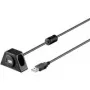 USB ilginimo laidas Goobay USB2.0 0,6 m USB A juodas