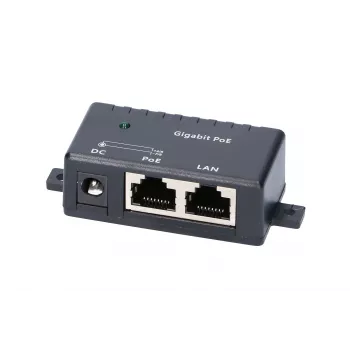 Gigabitinis PoE injektorius Extralink 1 prievadas, 1x 1000 Mb/s RJ45, kubas