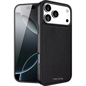 nevox StyleShell NYLO dėklas iPhone 17 Pro Max 6,9 juodas (2529)