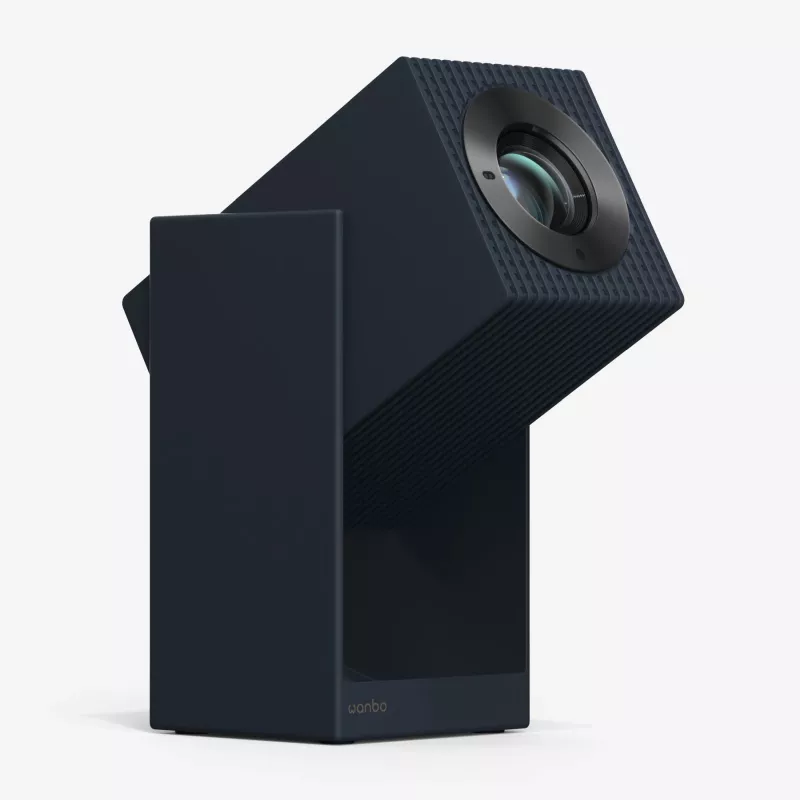 Nešiojamas LCD projektorius WANBO Cube 2 Pro — 500 ANSI liumenų, 1080p (1920x1080), LED, automatinis fokusavimas, Android TV, 1,2:1 priartinimas, 8 W, juodas