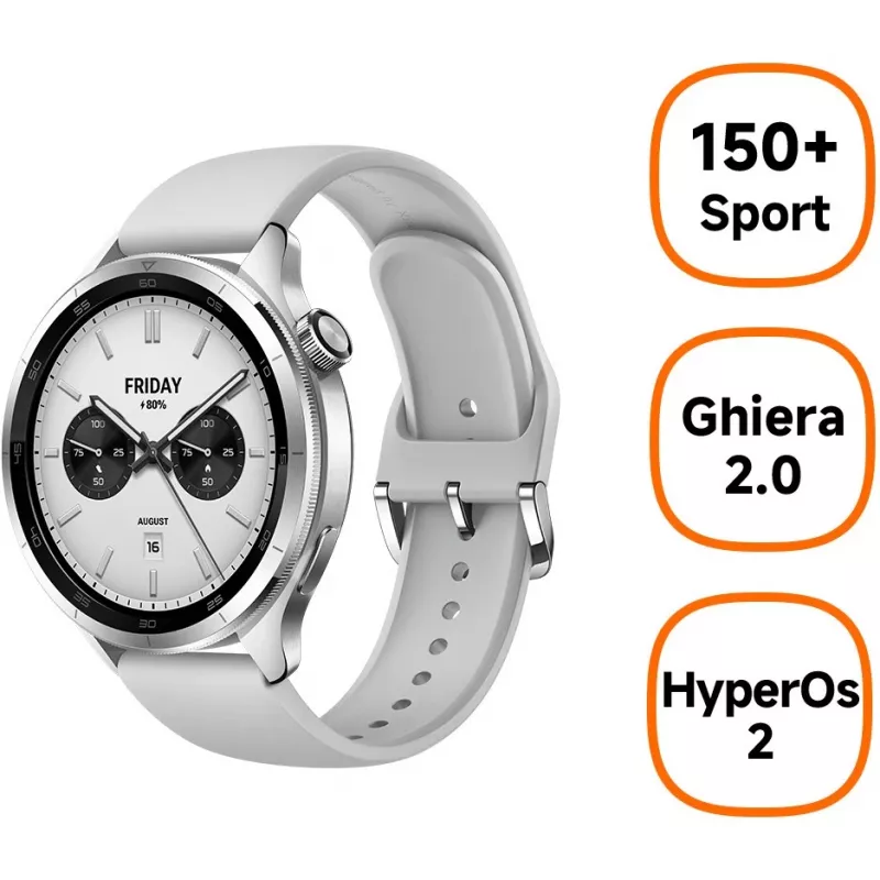 Išmanusis laikrodis Xiaomi Watch S4 sidabrinis