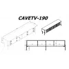 TV spintelė Cama Meble VERA 190x40x50 cm, matinė balta, medžio drožlių plokštės viršus