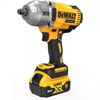 Veržliaraktis smūginis DeWALT DCF900P2T-QW 1/2 colio bešepetėlis 18 V, 1898 N·m, 5 Ah akumuliatorius, 2 akumuliatoriai, įkroviklis, dėklas