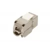 Extralink Keystone CAT6A STP RJ45 kampinis metalinis kištukinis lizdas, vieno prievado