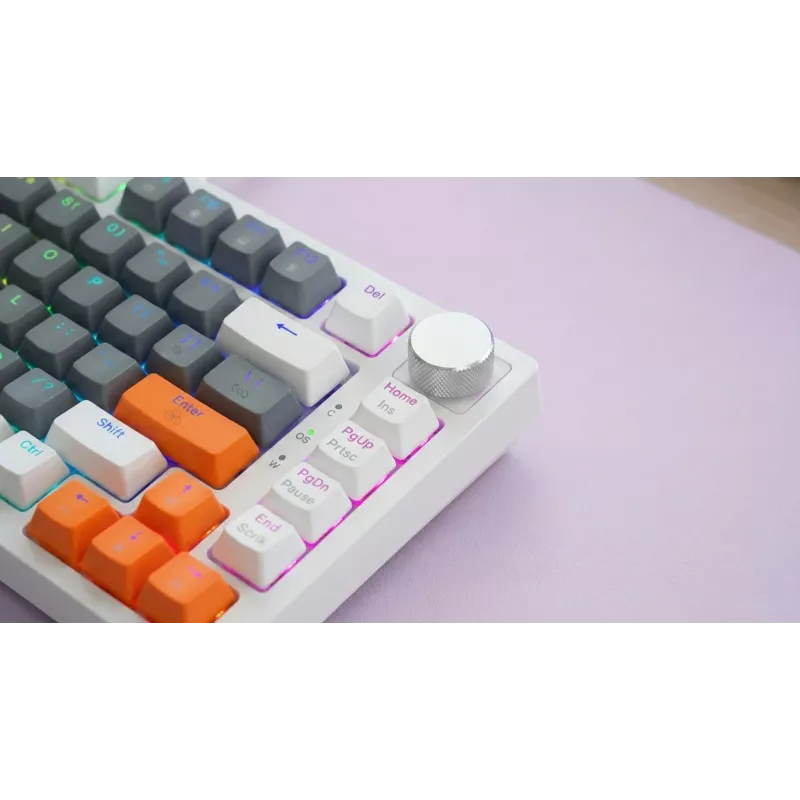 Savio ASTRAL WHITE JADE 3 COLOURS klaviatūra, žaidimų, USB, QWERTY US International