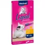 Vitakraft Liquid Snack šlapias mėsos skanėstas katėms 6×15 g – vištiena ir kiauliena, suaugusioms katėms, be cukraus ir sojos