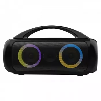 Nešiojamas garsiakalbis MEDIA-TECH MT3184 — Bluetooth 5.3, 60W RMS, IPX5, ličio jonų baterija 16h, USB-C įkrovimas, MicroSD, TWS, mikrofonas, nuotolinio valdymo pultas