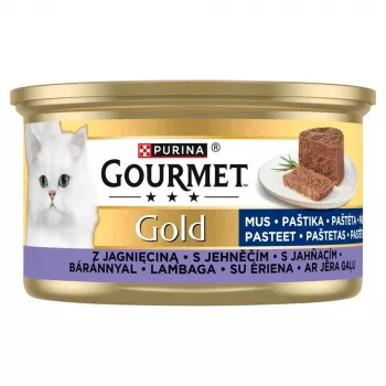 PURINA Gourmet Gold Mousse su ėriena - šlapias kačių ėdalas - 85g