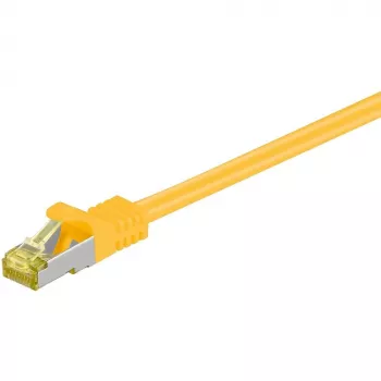 Wentronic Goobay Cat.7 neekranuotas laidas, S/FTP (PiMF), geltonas, 1,5 m - LSZH halogenų neturintis, varinis, RJ45 kištukas (91593)