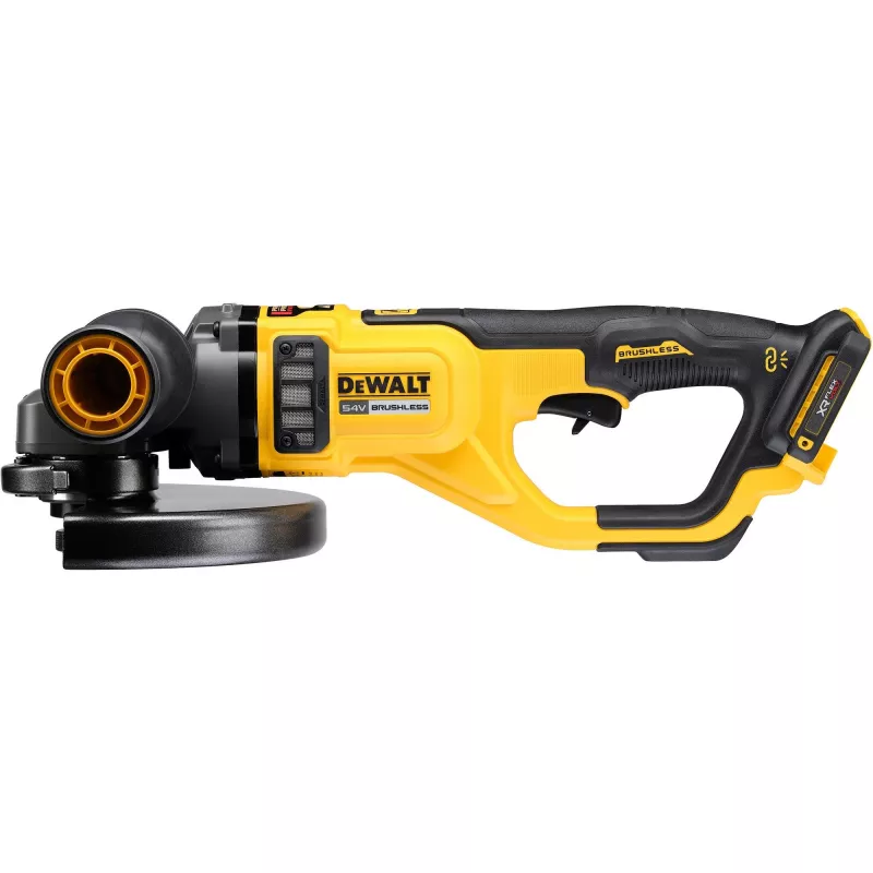 Kampinis šlifuoklis DeWalt DCG460N-XJ 54V bešepetėlis variklis, 230 mm diskas