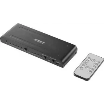 SPEAKA PROFESSIONAL SP-HDA-550 4 prievadų HDMI jungiklis su ARC garso grąžinimo kanalu, 3840 x 2160 (SP-10358320)