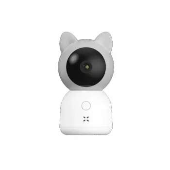 XENON X7201 išmanioji kūdikio kamera be monitoriaus, „Wi-Fi“, 3 MP, naktinis matymas, USB Type-C, SD, balta
