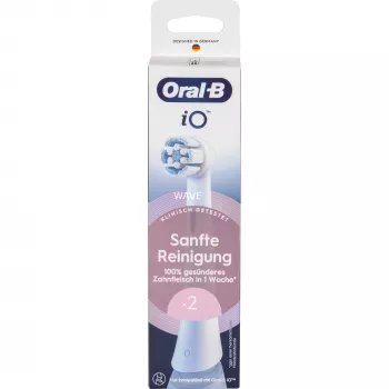 Pakeičiamos šepetėlio galvutės Oral-B iO Gentle Cleaning White, 2 vnt.