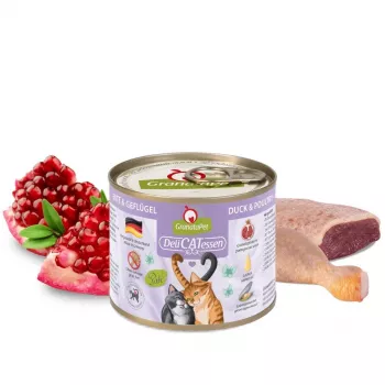Šlapias ėdalas katėms Fox4Pets DeliCATessen Antis ir Paukštiena 200 g, pilnavertis suaugusių kačių ėdalas, 80% drėgmė