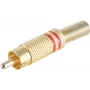 shiverpeaks BS52020-R RCA auksinis laido jungtis